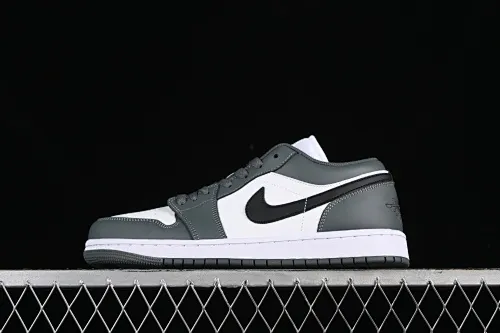 All categories Air Jordan Jordan series basketball shoes Air Jordan 1 Low Air Jordan 1 Low AJ1 Joe 1 black and gray low-top cultural basketball shoes 553560-152